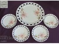 Vintich Porcelain Cake Plate Set IZIDA