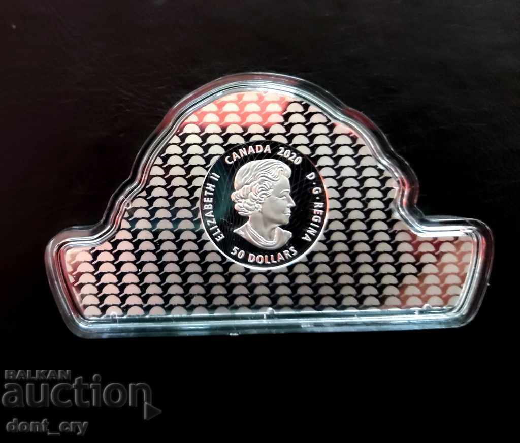 Auction Silver 100 gr. Beaver 2020 Canada 50 Dollars Auction Silver 100 gr. Beaver 2020 Canada 50 Dollars