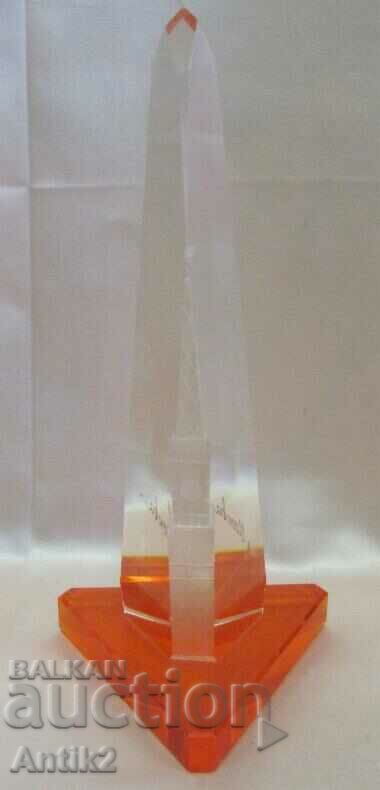 Delivery of 60's Vintich Souvenir Crystal Glass Kremal Moscow