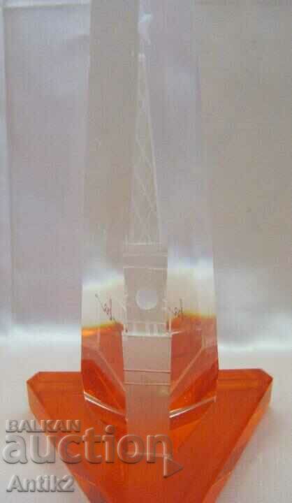 60's Vintich Souvenir Crystal Glass Kremal Moscow - 5