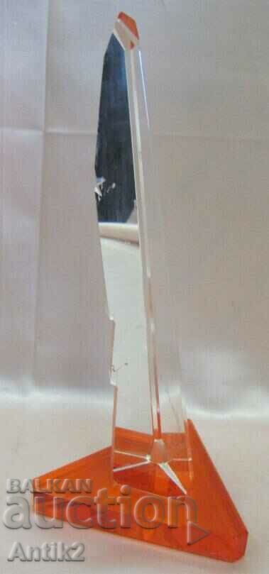 60's Vintich Souvenir Crystal Glass Kremal Moscow - 6