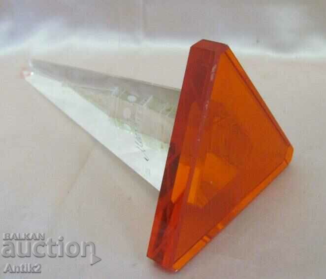 60's Vintich Souvenir Crystal Glass Kremal Moscow - 7