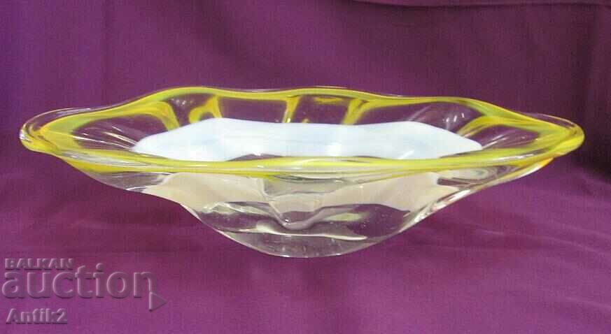 Vintich Murano Crystal Glass Solid Fruit Bowl with price 150.00 BGN | € 76.69 Vintich Murano Crystal Glass Solid Fruit Bowl with price 150.00 BGN | € 76.69