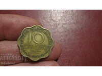 1969 год 10 цента   Шри Ланка