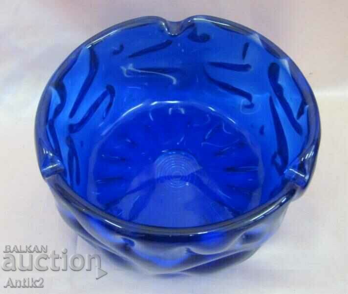 Vintich Crystal Glass Author's Bowl, Fruit Bowl, Candy Bowl