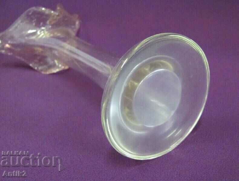 Auction 70's Vintich Crystal Vase Handmade Auction 70's Vintich Crystal Vase Handmade