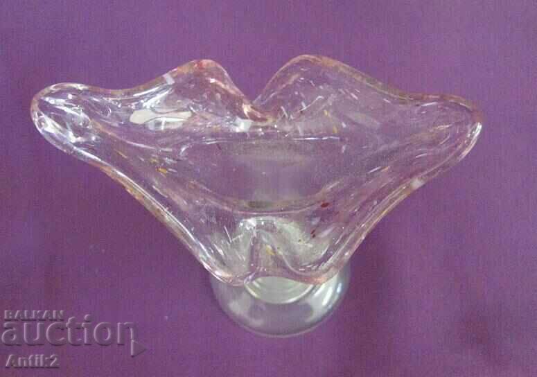 70's Vintich Crystal Vase Handmade - 6 70's Vintich Crystal Vase Handmade - 6