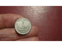 1954 1/4 rupie India - MD Calcutta nemarcată