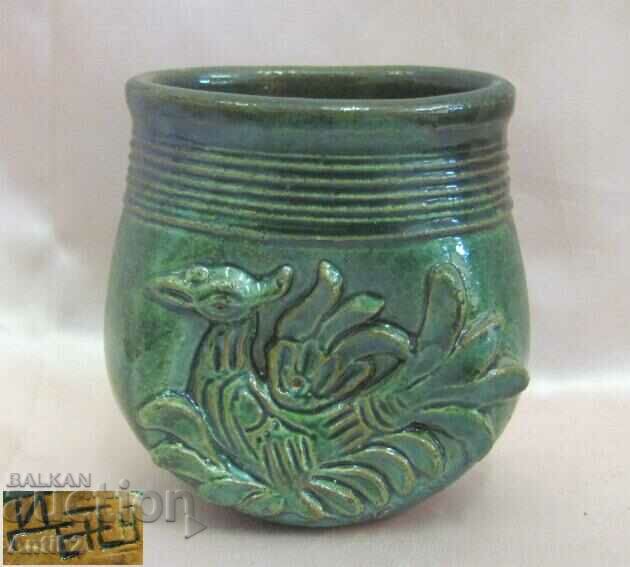 Vintich Ceramic Author Cup, Vase, Decoration