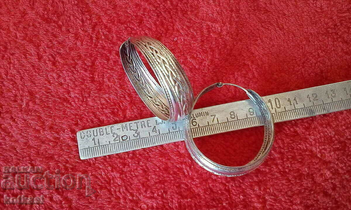 Old silver big earrings mark - 6 Old silver big earrings mark - 6