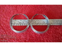 Semn de cercei mari din argint vechi