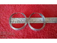 Стари сребърни големи обици маркировка