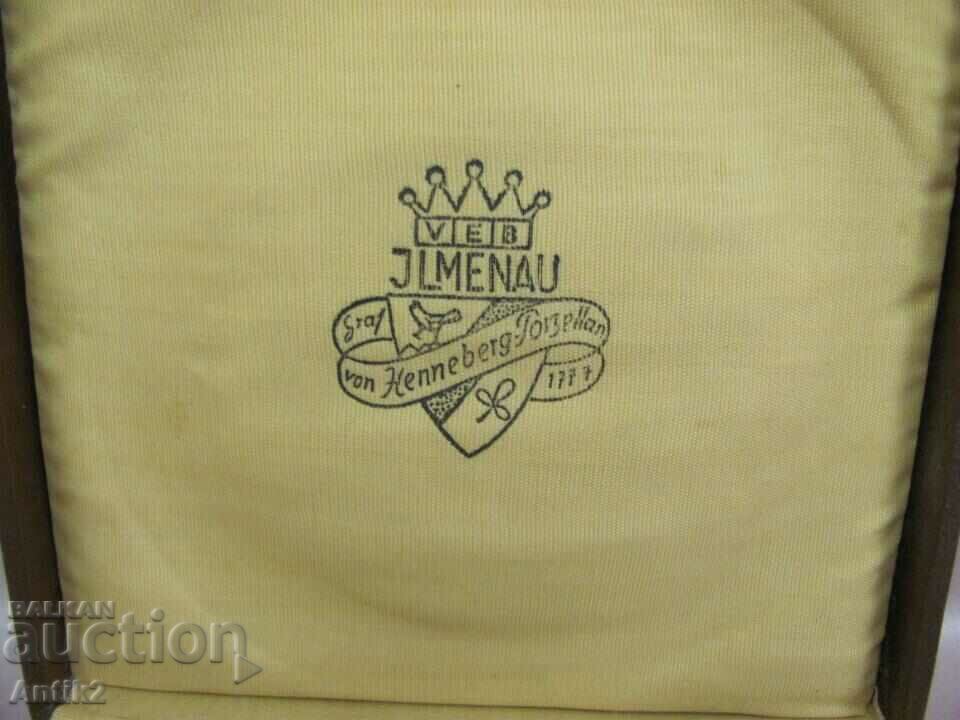 Auction Vintich Porcelain Plaque JLMENAU Germany Auction Vintich Porcelain Plaque JLMENAU Germany