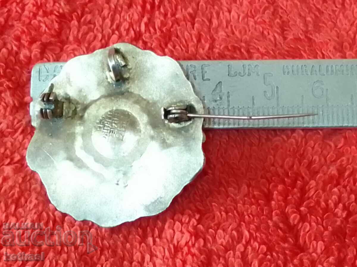 Old silver 925 brooch pendant green semi-precious stone with price € 72.00 | 140.82 BGN