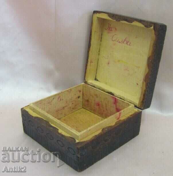Delivery of 19th Century Small Wooden Box Delivery of 19th Century Small Wooden Box