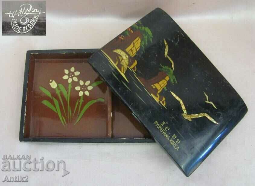 Δημοπρασία Vintich Ξύλινο κουτί Βόρεια Κορέα Σήμανση