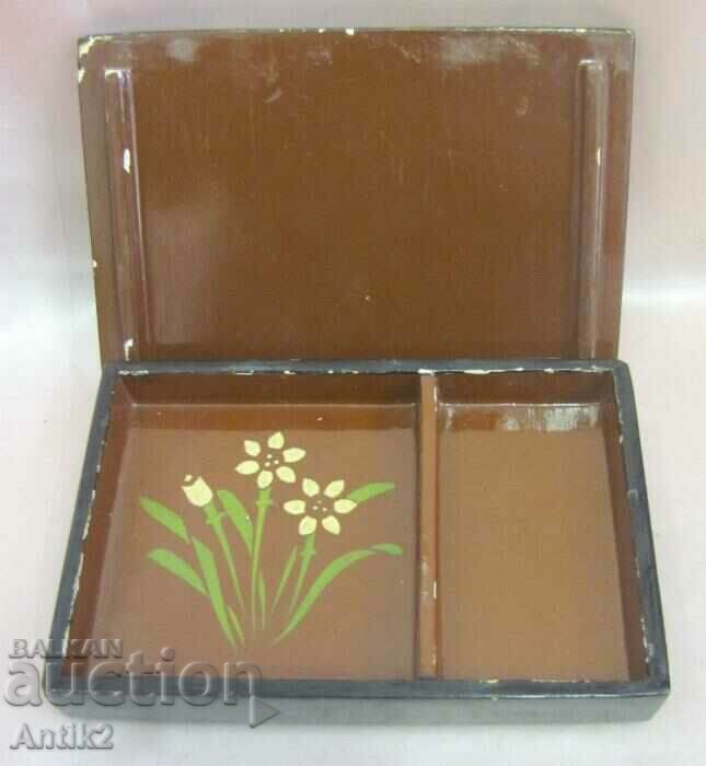 Παράδοση Vintich Ξύλινο κουτί Βόρεια Κορέα Σήμανση