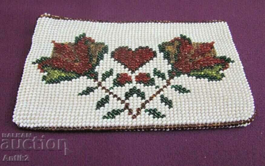 19th Century Handmade Beaded Women's Purse - 5 19th Century Handmade Beaded Women's Purse - 5