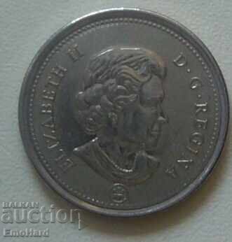 Canada 25 cents 2012 with price 0.75 BGN | € 0.38