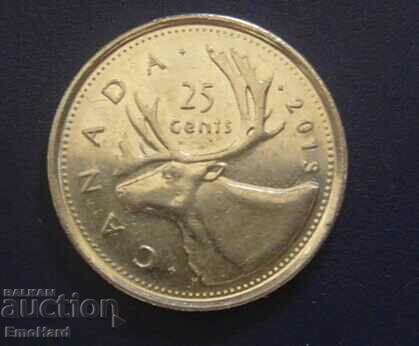 Канада 25 центa 2013