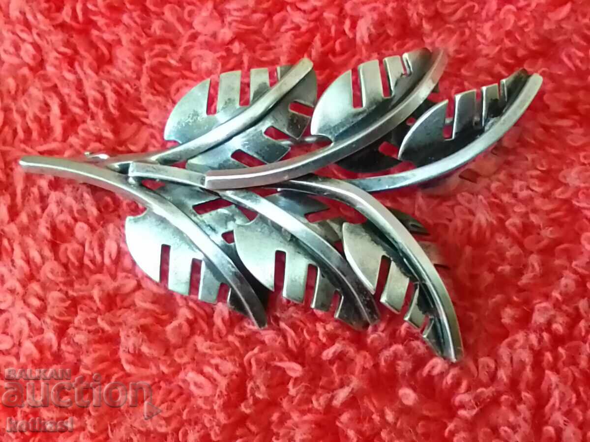 Стара масивна сребърна 835 брошка маркировки - 6 Стара масивна сребърна 835 брошка маркировки - 6