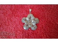 Old silver 900 filigree pendant
