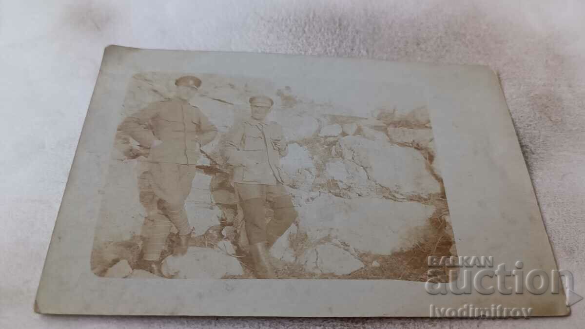 Снимка Двама офицери на южния фронт 1918