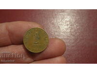 Тринидад  и  тобаго 1 цент 1966 год