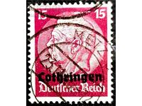 Imperiul Germaniei 1940, timbru poștal folosit 15 Pf.
