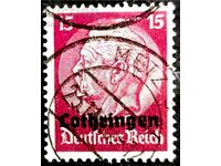 Германия империя 1940 г., Използвана пощенска  марка 15 Pf.