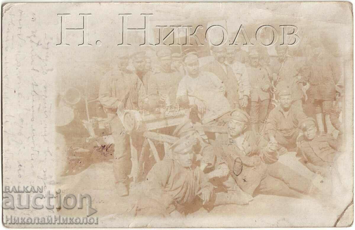 1916 ΠΑΛΙΑ ΦΩΤΟΓΡΑΦΙΑ PSV MILITARY ΣΤΟ ΜΠΡΟΣΤΙΝΟ ΛΟΓΟΚΙΣΤΗ ΣΦΡΑΓΙΔΑ G641