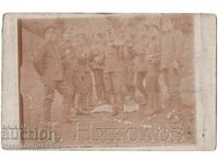 1918 OLD PHOTO MACEDONIA MILITARY AT THE FRONT VIOLIN G642