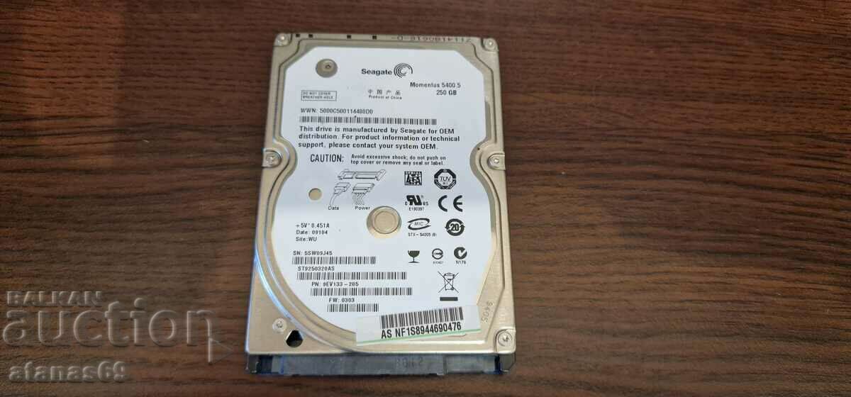 Хард диск за лаптоп 250 МB - електронна скрап №9