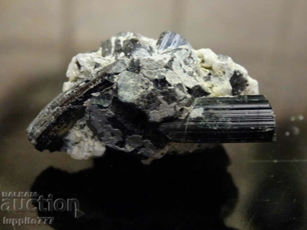 natural black tourmaline on matrix unique 26 grams with price 89.00 BGN | € 45.50 natural black tourmaline on matrix unique 26 grams with price 89.00 BGN | € 45.50