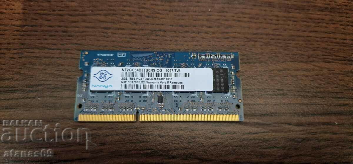 Ram memory for laptop 2GB - electronic scrap #95