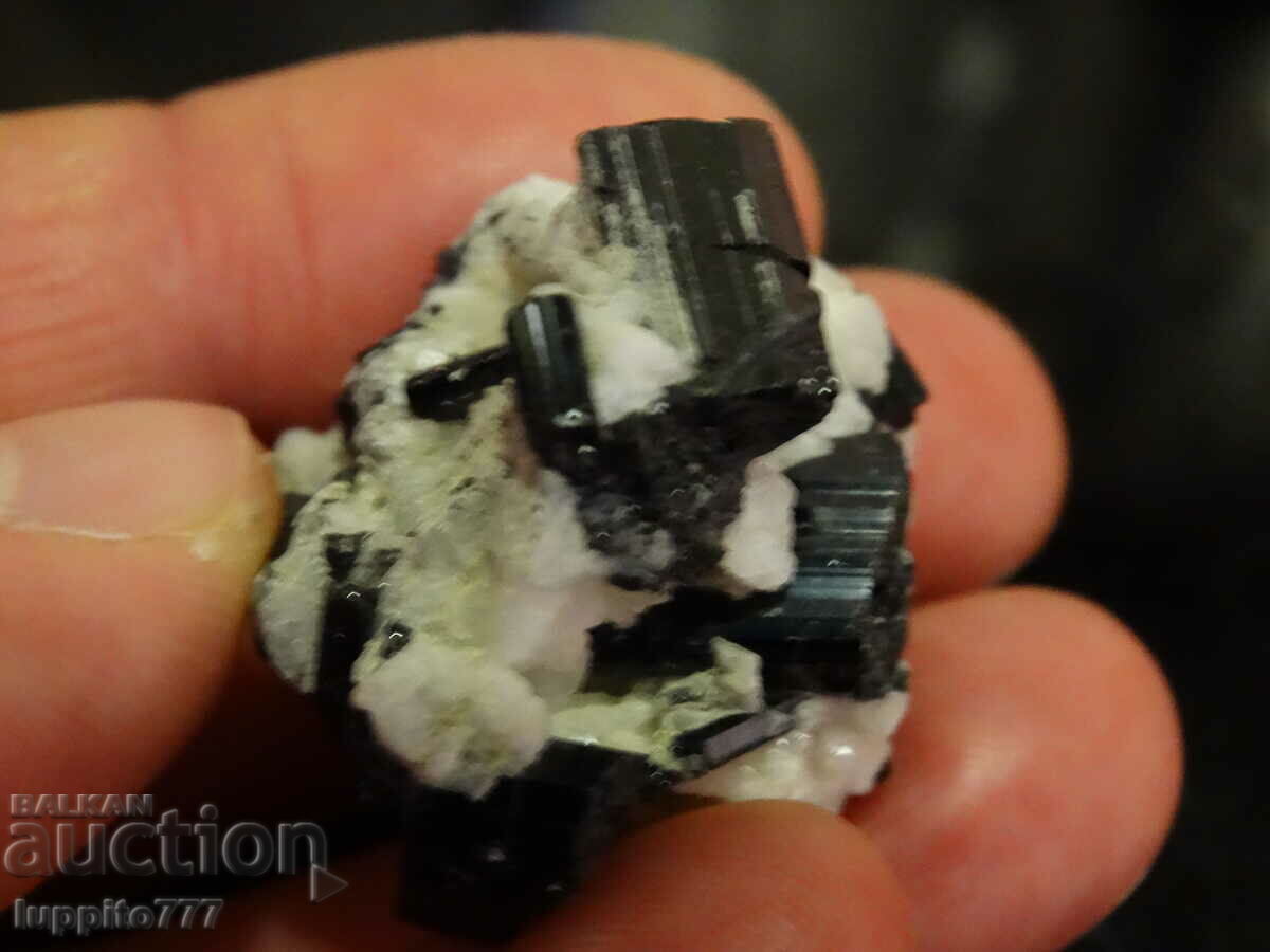Auction natural black tourmaline on matrix unique 27 grams Auction natural black tourmaline on matrix unique 27 grams