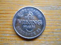 монета-плакет - хотел "Викинг" - Дания