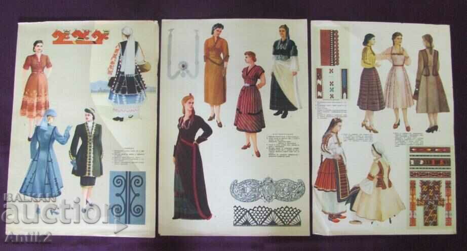 Vintich Posters Women's Fashion Folk Art Motifs 30 pcs.