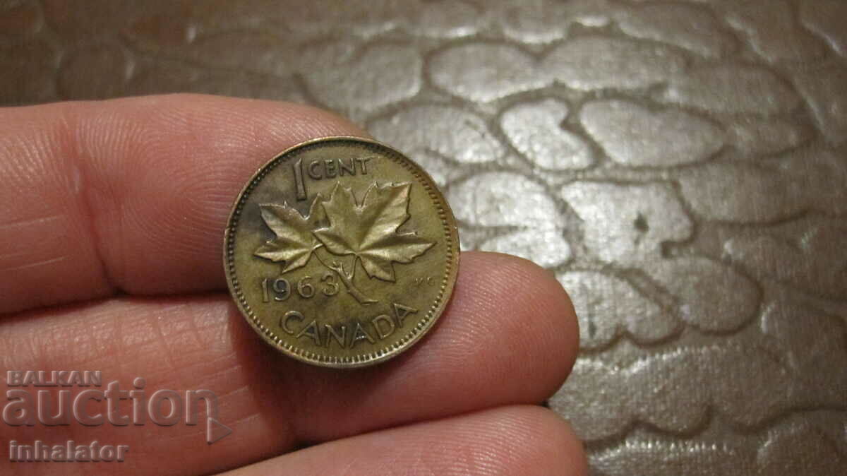 1963 год Канада 1 цент