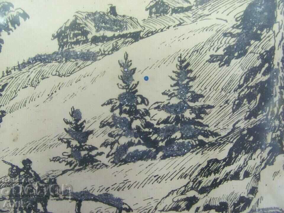 30's Antique Painting Print, Masterpiece, Signed - 5 30's Antique Painting Print, Masterpiece, Signed - 5