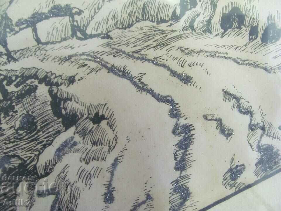 30's Antique Painting Print, Masterpiece, Signed - 6 30's Antique Painting Print, Masterpiece, Signed - 6