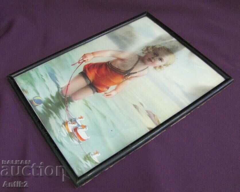 Έγχρωμη λιθογραφία Vintich Γερμανία - 6