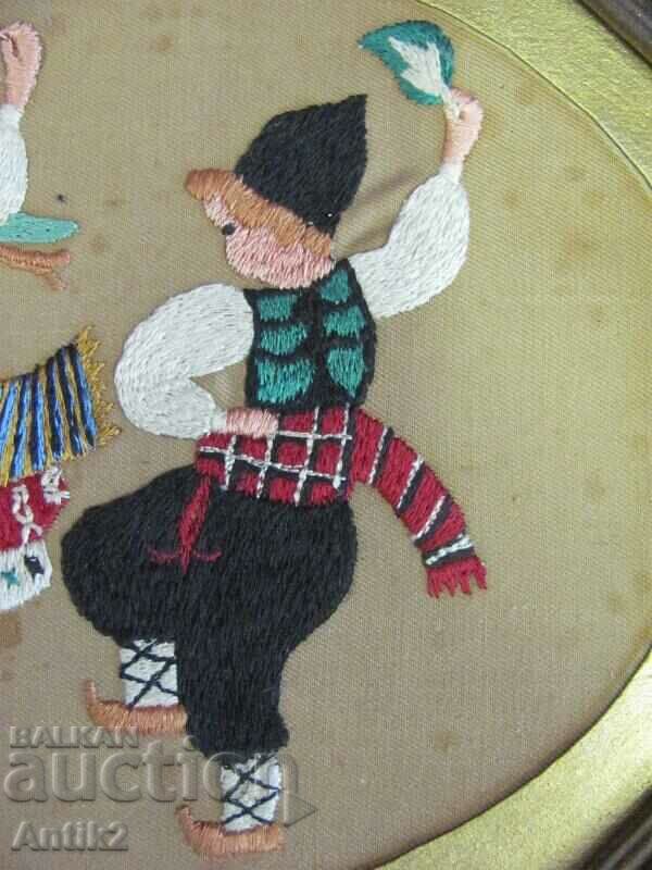 Auction Vintich Hand Sewn Tapestry Folk Motifs Auction Vintich Hand Sewn Tapestry Folk Motifs