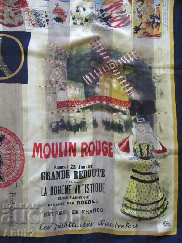 Vintich Interesting Women's Scarf with motifs from the 1920s of casinos - 6