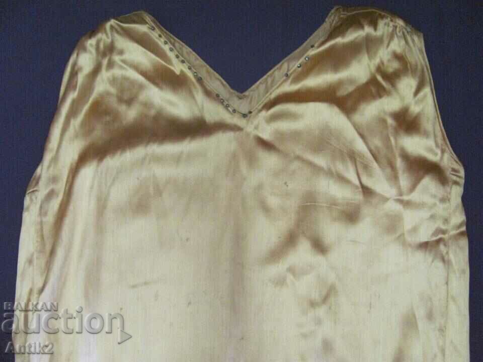 30's Original Women's Satin and Lace Dress - 5 30's Original Women's Satin and Lace Dress - 5