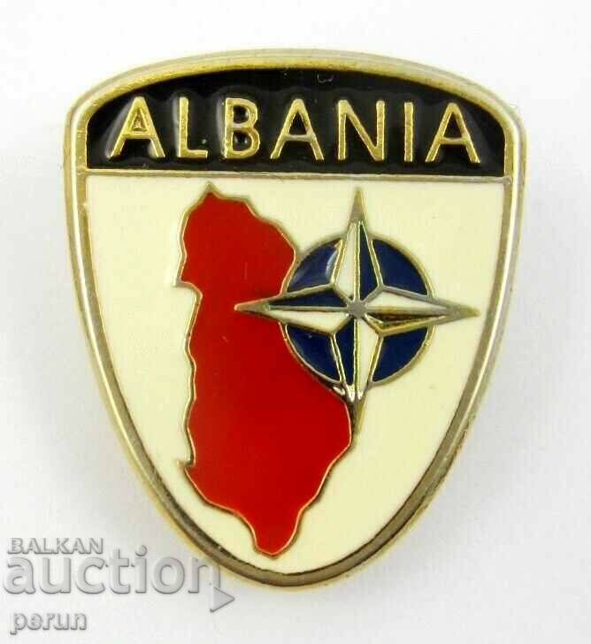 A RARE SIGN-NATO MISSION IN ALBANIA