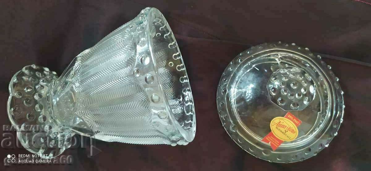 Anna Hutte crystal sugar bowl - 7