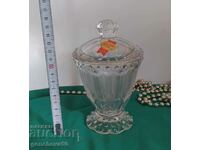 Anna Hutte crystal sugar bowl