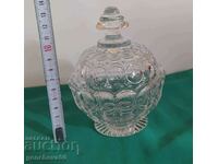 Beautiful crystal candy box with lid