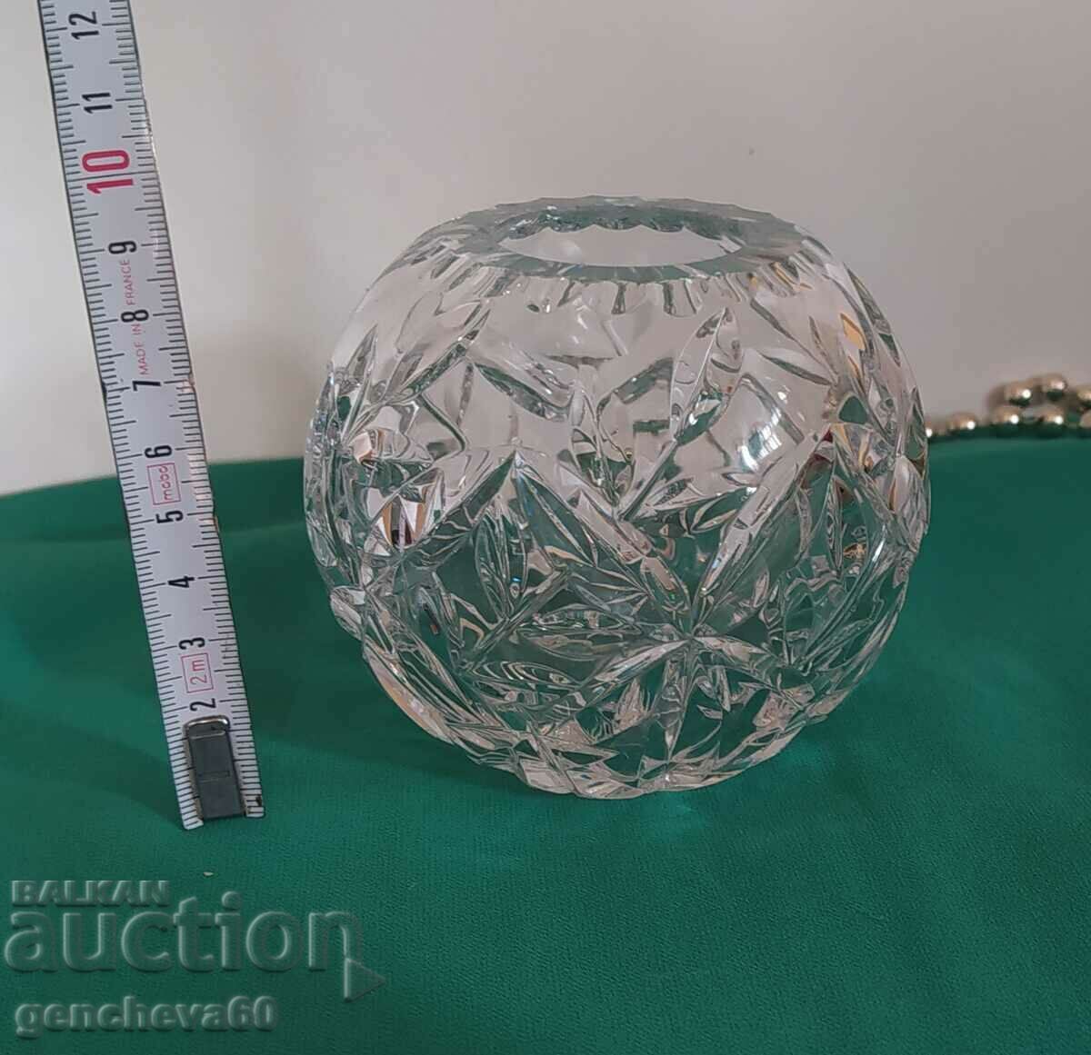 Vaza/minge vintage de cristal